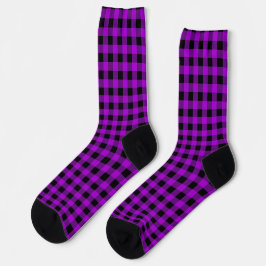 EcoPurple geruit Sokken