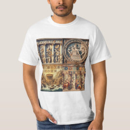 Ecos de la Antigua Grecia: Un Collage Atemporal T-shirt