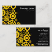 Ecosysteem - Amber op zwart Visitekaartje (Voorkant / Achterkant)