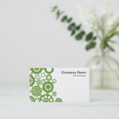 Ecosysteem - Avocado Green over White Visitekaartje (Staand voorkant)