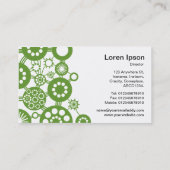 Ecosysteem - Avocado Green over White Visitekaartje (Achterkant)