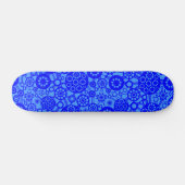 Ecosysteem - Blauw op baby Blue Skateboard (Horizontaal)