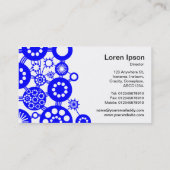 Ecosysteem - Blauw op wit Visitekaartje (Achterkant)