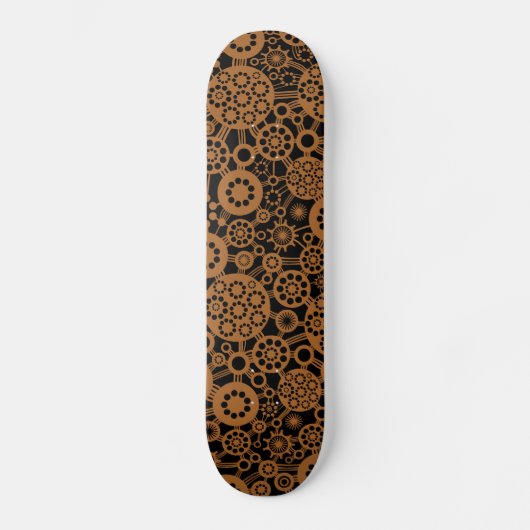 Ecosysteem - Bruin op zwart Skateboard (Voorkant)