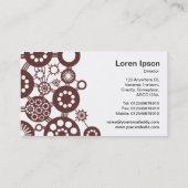 Ecosysteem - Chocolate Brown op White Visitekaartje (Achterkant)