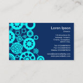 Ecosysteem - Cyaan met donkerblauw 00255e Visitekaartje (Achterkant)