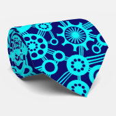 Ecosysteem - Cyaan op de diepzeemacht Stropdas (Opgerold)