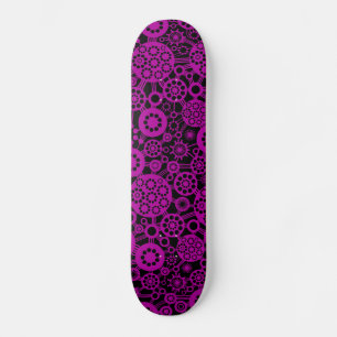 Ecosysteem - Diep Violet op zwart Skateboard