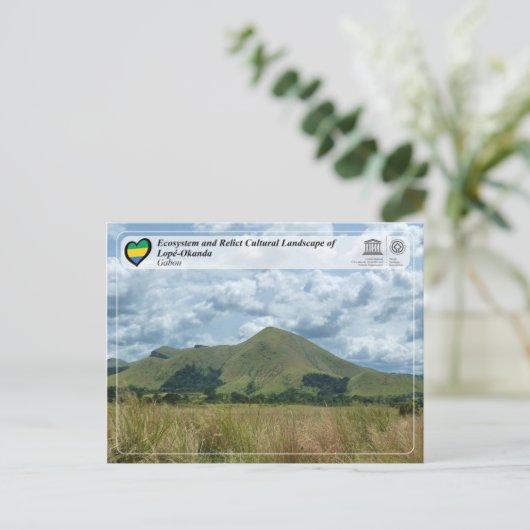 Ecosysteem en cultuurlandschap van Lopé-Okanda Briefkaart (Staand voorkant)
