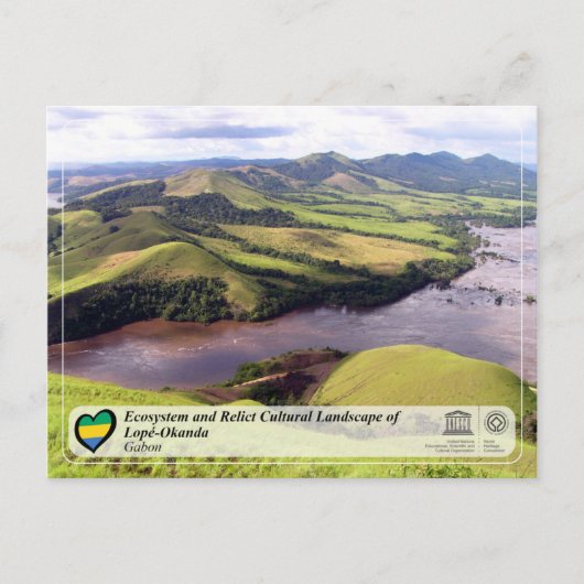 Ecosysteem en cultuurlandschap van Lopé-Okanda Briefkaart (Voorkant)