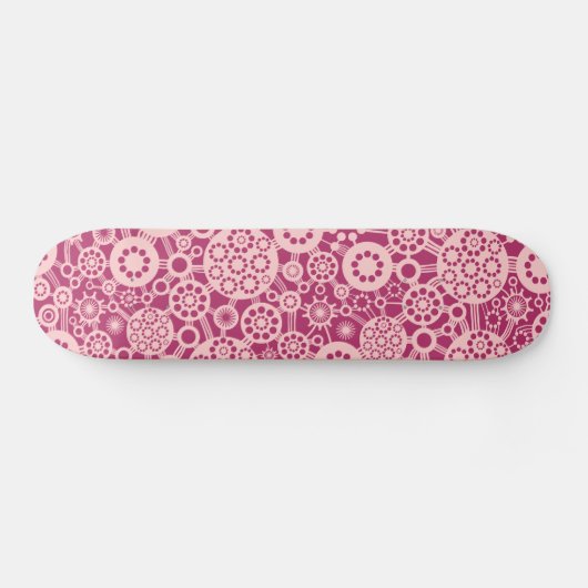Ecosysteem - Faded roze op Crimson Skateboard (Horizontaal)