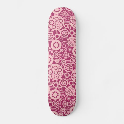 Ecosysteem - Faded roze op Crimson Skateboard (Voorkant)