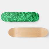 Ecosysteem - Forest Green op Mint Green Skateboard (Horizontaal)