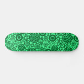 Ecosysteem - Forest Green op Mint Green Skateboard (Horizontaal)