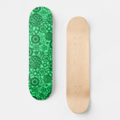 Ecosysteem - Forest Green op Mint Green Skateboard (Voorkant)
