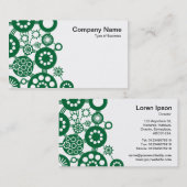 Ecosysteem - Forest Green op White Visitekaartje (Voorkant / Achterkant)