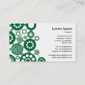 Ecosysteem - Forest Green op White Visitekaartje (Achterkant)