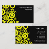 Ecosysteem - Geel met zwart Visitekaartje (Voorkant / Achterkant)