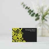 Ecosysteem - Geel met zwart Visitekaartje (Staand voorkant)