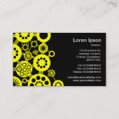 Ecosysteem - Geel met zwart Visitekaartje (Achterkant)