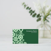 Ecosysteem - Ghost Green op Dark Green 02481c Visitekaartje (Staand voorkant)