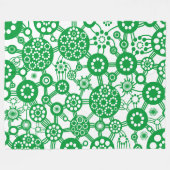 Ecosysteem - Groen groen voor wit Fleece Deken (Voorkant (Horizontaal))