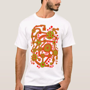 Ecosysteem III Red en Martian Green T-shirt