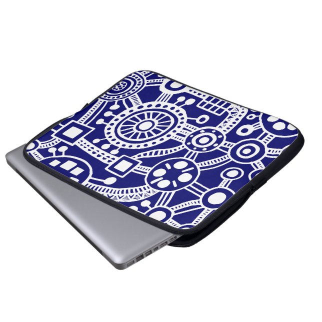 Ecosysteem III White op de Dp marine Laptop Sleeve (Voorkant onderkant)