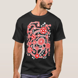 Ecosysteem III - wit en rood T-shirt