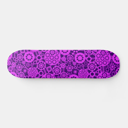 Ecosysteem - Licht Violet op diep Paars Skateboard (Horizontaal)