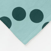 Ecosysteem - Light Blue Green op Dark Moss Green Fleece Deken (Hoek)