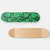 Ecosysteem - Mint Green op zwart Skateboard (Horizontaal)