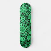 Ecosysteem - Mint Green op zwart Skateboard (Voorkant)