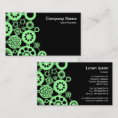 Ecosysteem - Mint Green op zwart Visitekaartje (Voorkant / Achterkant)