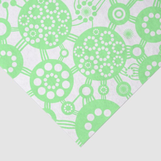 Ecosysteem - Mint Green Tissuepapier (Detail)