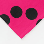 Ecosysteem - Neon Red op zwart Fleece Deken (Hoek)