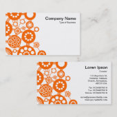 Ecosysteem - Oranje op wit Visitekaartje (Voorkant / Achterkant)