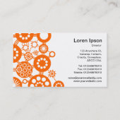 Ecosysteem - Oranje op wit Visitekaartje (Achterkant)