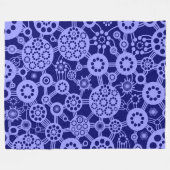 Ecosysteem - Pastel Blue op de diepzeemacht Fleece Deken (Voorkant (Horizontaal))