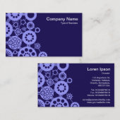 Ecosysteem - Pastel Blue op Deep Indigo 150a51 Visitekaartje (Voorkant / Achterkant)