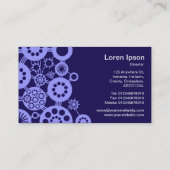 Ecosysteem - Pastel Blue op Deep Indigo 150a51 Visitekaartje (Achterkant)