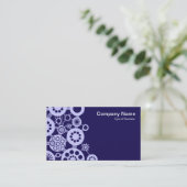 Ecosysteem - Powder Blue op Deep Indigo 150a51 Visitekaartje (Staand voorkant)