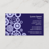 Ecosysteem - Powder Blue op Deep Indigo 150a51 Visitekaartje (Achterkant)