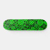 Ecosysteem (Retro) - Groen op zwart Skateboard (Horizontaal)