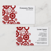 Ecosysteem - Ruby Red on White Visitekaartje (Voorkant / Achterkant)