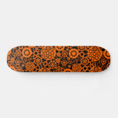 Ecosysteem - Sinaasappel op zwart Skateboard (Horizontaal)