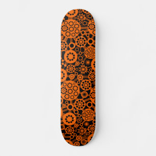 Ecosysteem - Sinaasappel op zwart Skateboard