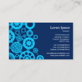Ecosysteem - Sky Blue op Dark Blue 00255e Visitekaartje (Achterkant)