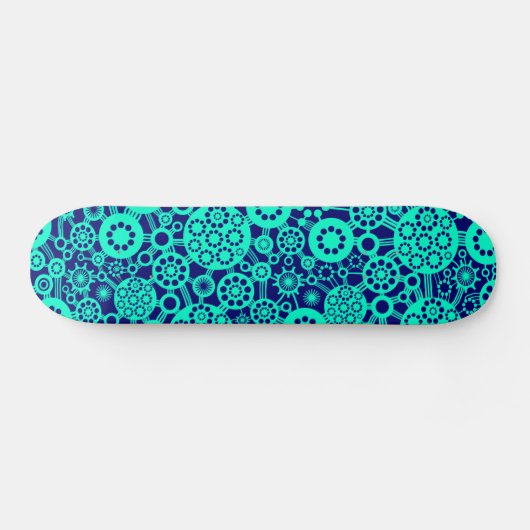 Ecosysteem - Turquoise op diepzeemacht Persoonlijk Skateboard (Horizontaal)