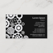 Ecosysteem - wit op zwart (Platinum Kaart) Visitekaartje (Achterkant)